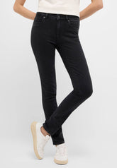 Damskie Spodnie Jeansowe Mustang Style Shelby Slim Denim Black 1015564 4000 802